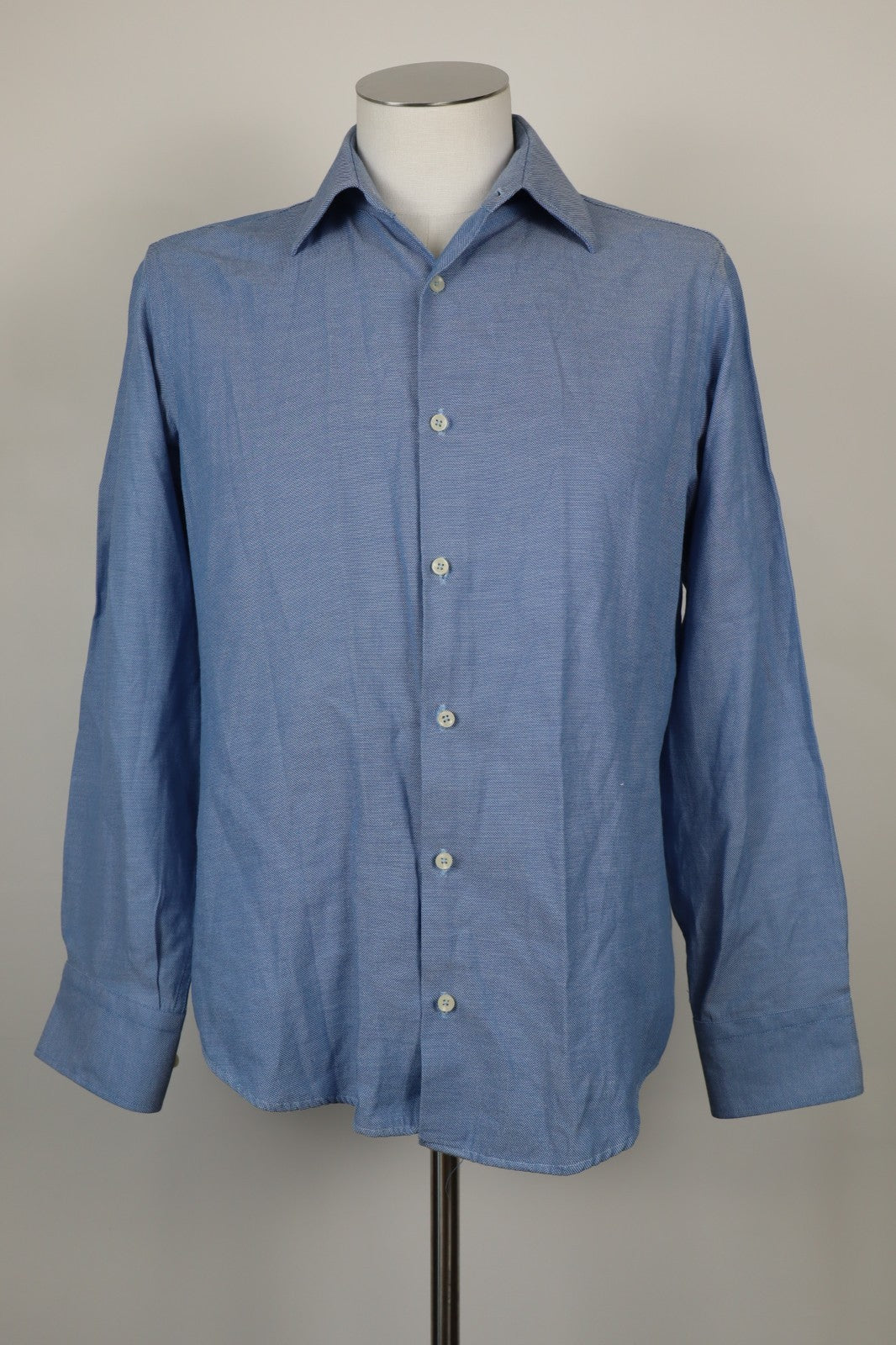 NAZARENO GABRIELLI CAMICIA COTONE UOMO TG. 41 MAN CASUAL VINTAGE SHIRT LOGO