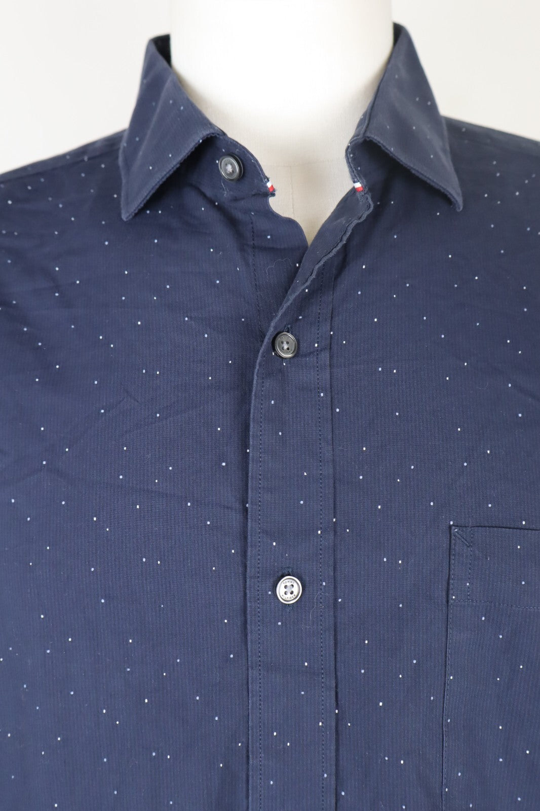 TOMMY HILFIGER CAMICIA UOMO COTONE TG. 17 32/33 MAN CASUAL VINTAGE SHIRT COTTON