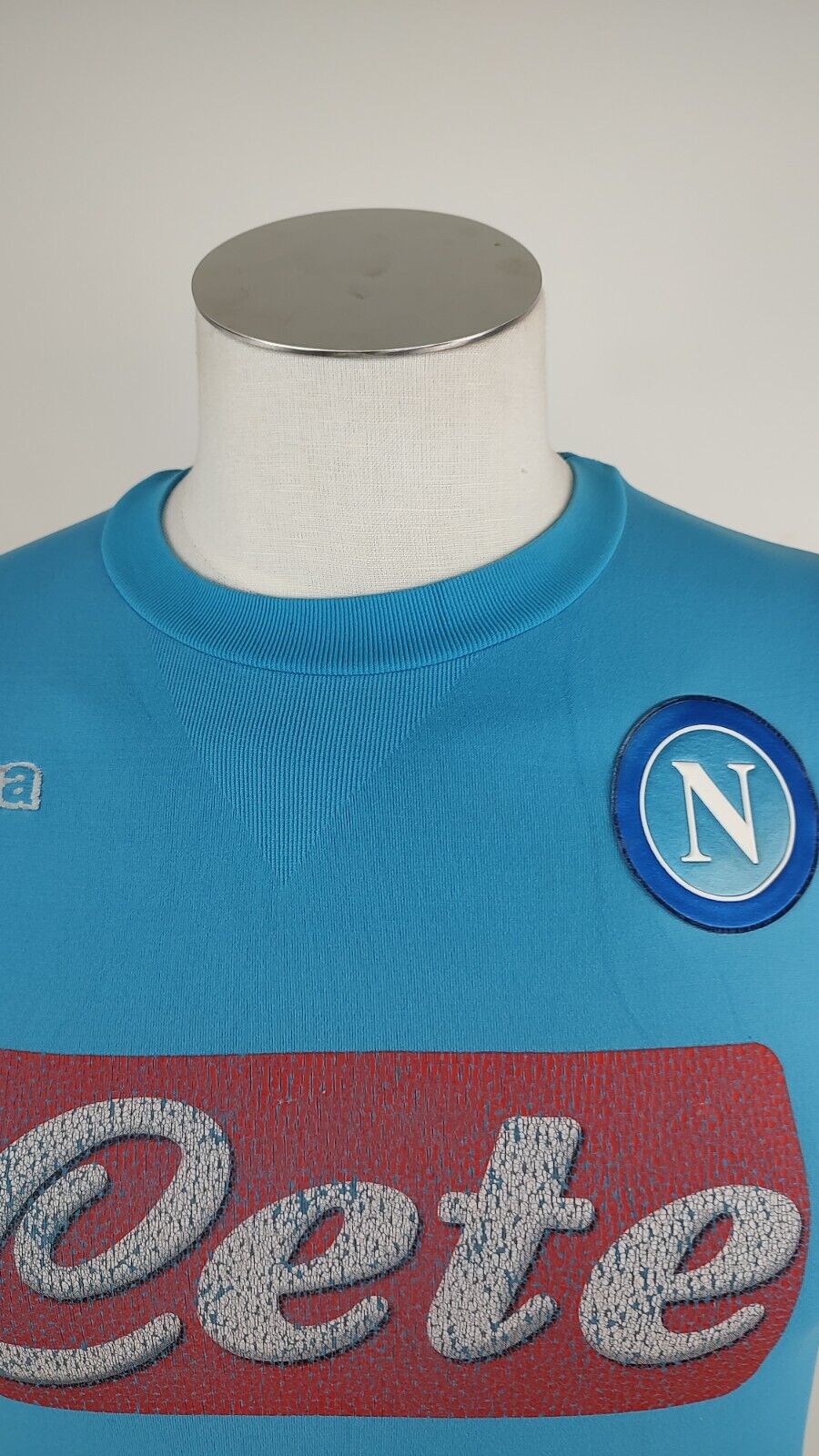KAPPA NAPOLI MAGLIA CALCIO Tg L/XL ANNI RAGAZZO SOCCER  JERSEY VINTAGE