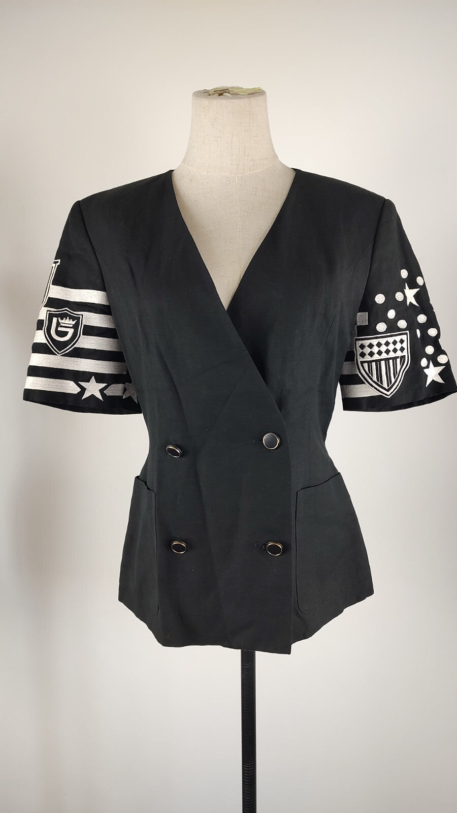 BYBLOS GIACCA LINO DONNA Tg 42 WOMAN CASUAL VINTAGE LINEN JACKET