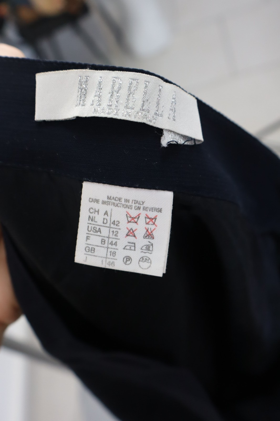 MARELLA GONNA DONNA TG. 42 WOMAN VINTAGE SKIRT LANA WOOL CASUAL