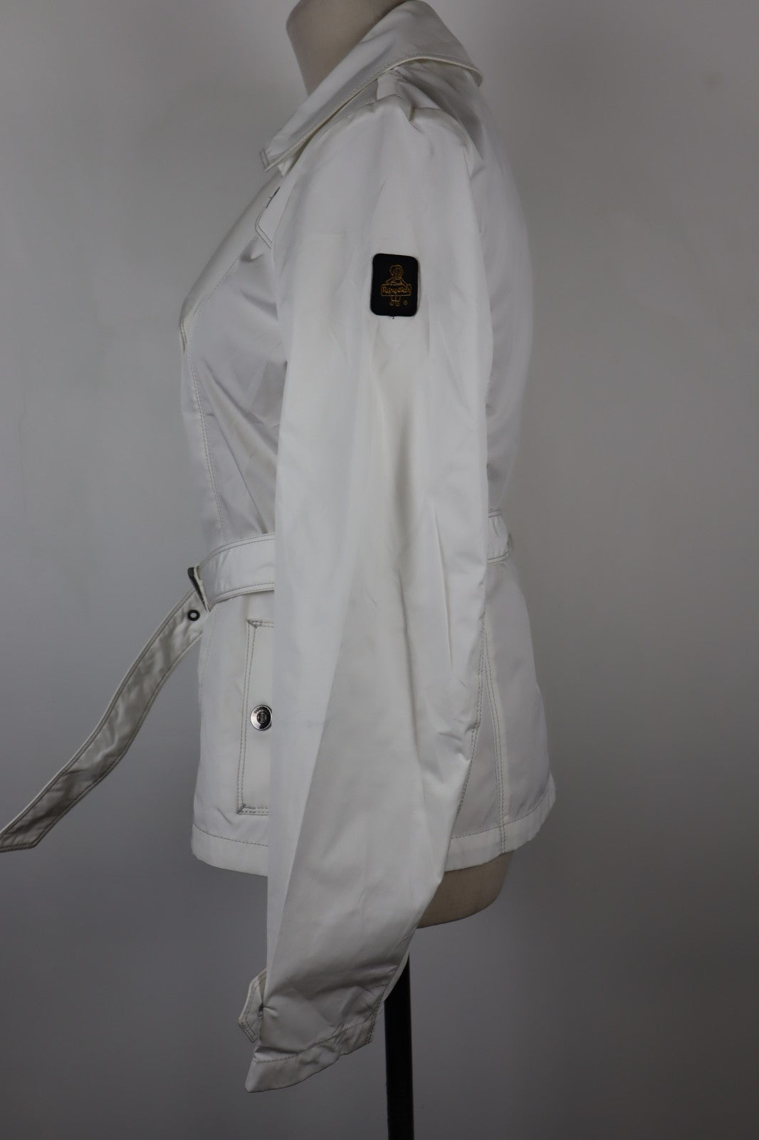 REFRIGUE GIUBBINO LEGGERO DONNA Tg. S WOMEN CASUAL JACKET VINTAGE CON CINTURA