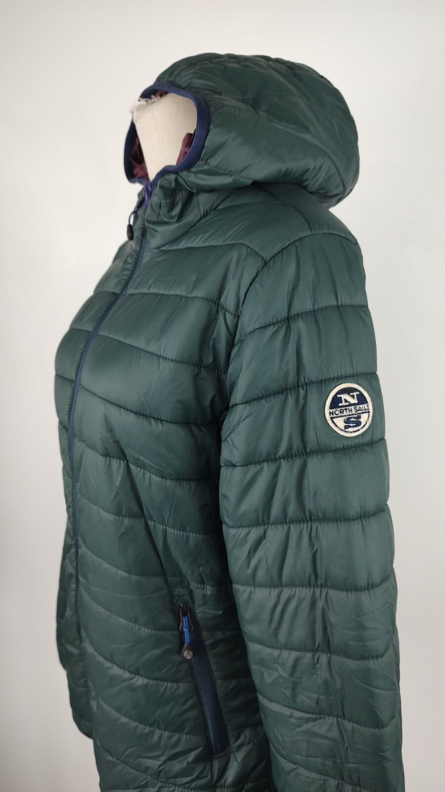 NORTH SAILS GIUBBINO IMBOTTITO GIACCA  DONNA Tg. L WOMAN CASUAL JACKET VINTAGE