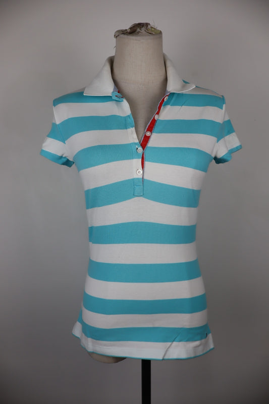 TOMMY HILFIGER POLO MAGLIA DONNA COTONE S WOMAN SHIRT CASUAL VINTAGE LOGO