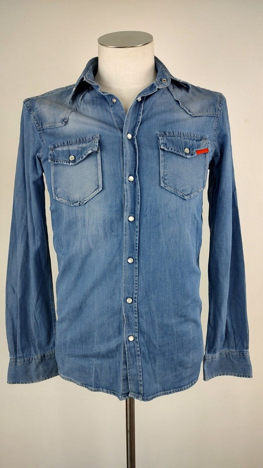 LIU JO CAMICIA UOMO COTONE TG. S MAN CASUAL VINTAGE SHIRT