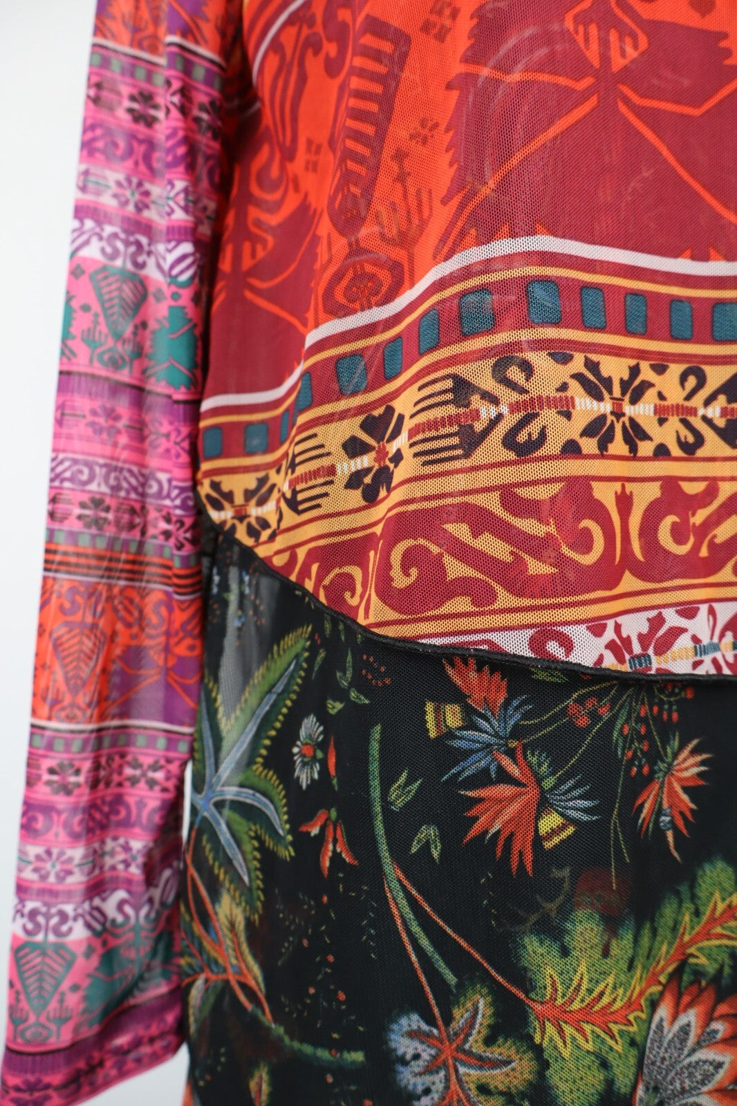 DESIGUAL VESTITO DONNA TG. L WOMAN CASUAL VINTAGE DRESS ABITO