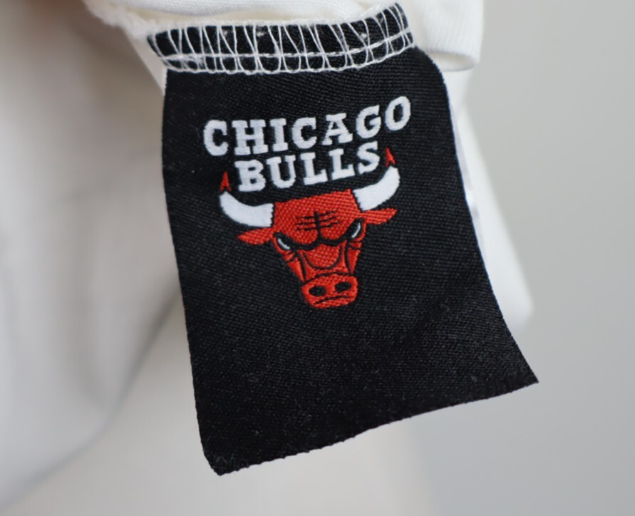 NEW ERA CHICAGO BULLS MAGLIA UOMO TG. M MAN T-SHIRT VINTAGE CASUAL COTONE