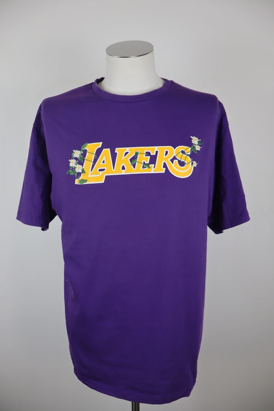 NEW ERA LAKERS MAGLIA UOMO COTONE TG L MAN COTTON T-SHIRT CASUAL VINTAGE LOGO