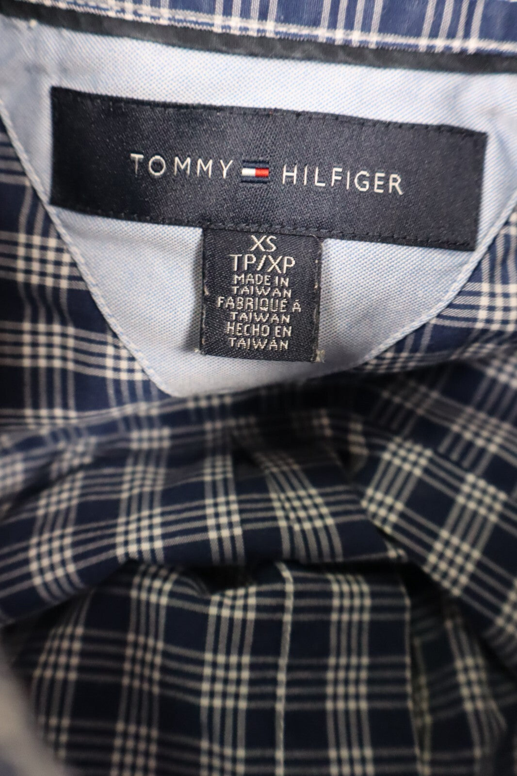 TOMMY HILFIGER CAMICIA COTONE SHIRT UOMO Tg. XS MAN VINTAGE CASUAL COTTON