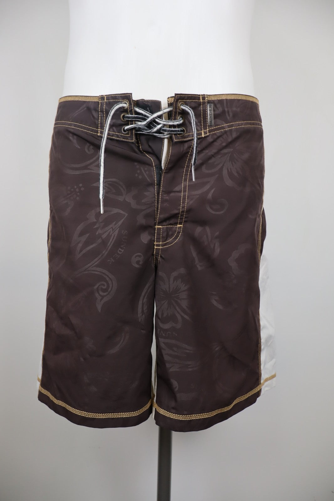 SUNDEK COSTUME PANTALONCINO MARE UOMO TG 37 MEN SWIMSUIT VINTAGE CASUAL