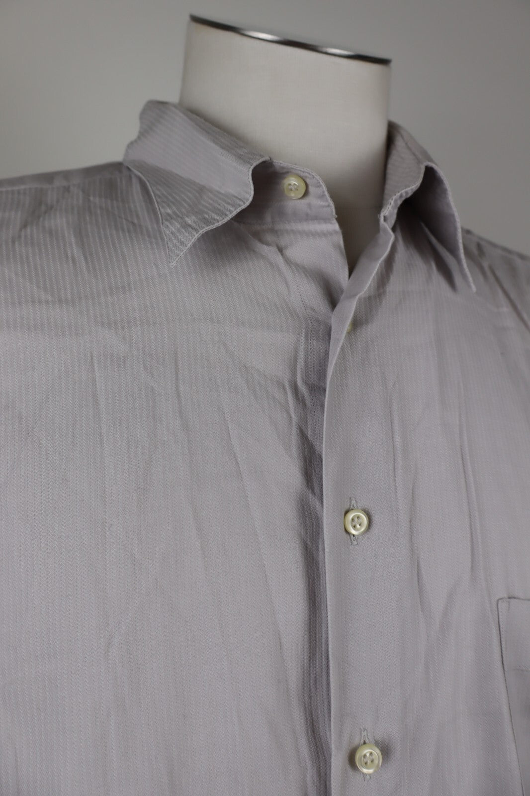 TRUSSARDI CAMICIA UOMO COTONE TG. 43 17 MAN CASUAL VINTAGE SHIRT