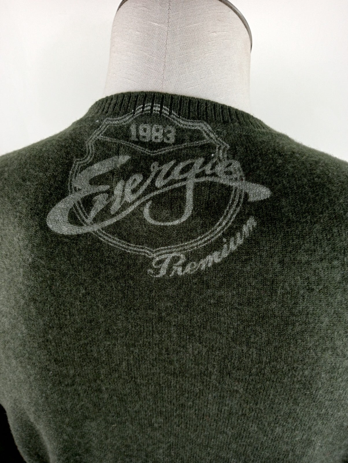 ENERGIE MAGLIONE LANA VINTAGE UOMO L MAN SWEATER CASUAL VINTAGE ITALY