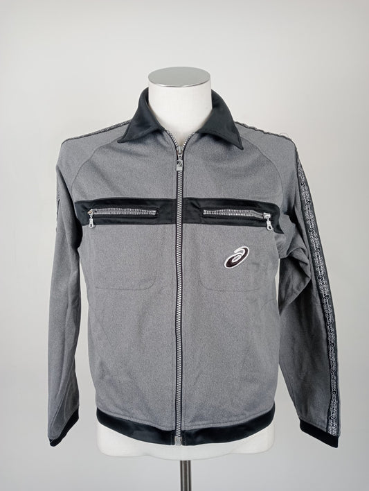 ASICS GIACCA SPORTIVA BOY Tg. M RAGAZZO VINTAGE CASUAL SPORT JACKET CON ZIP