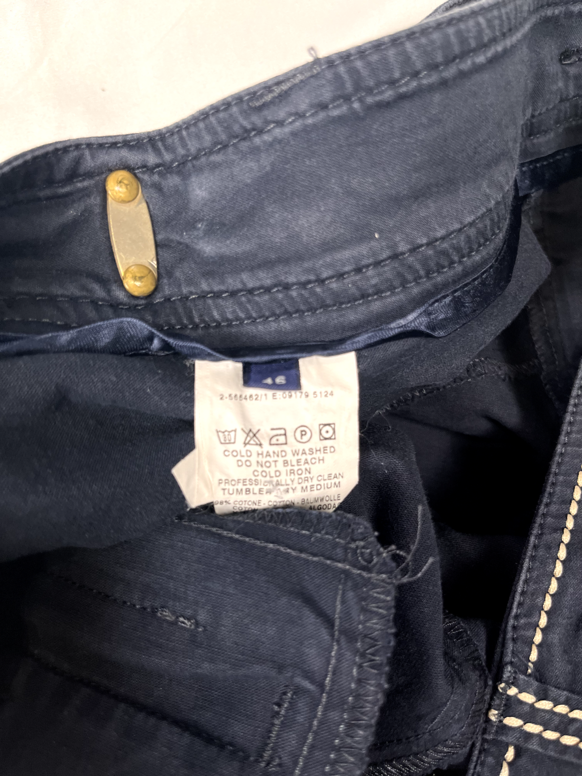 TRUSSARDI JEANS PANTALONCINO UOMO TG. 46 MAN VINTAGE CASUAL PANTS COTONE