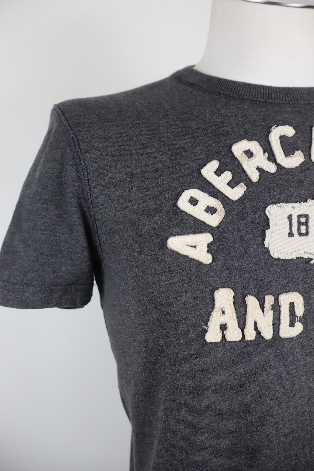 ABERCROMBIE & FITCH MAGLIA UOMO TG M MAN T-SHIRT CASUAL VINTAGE COTONE COTTON