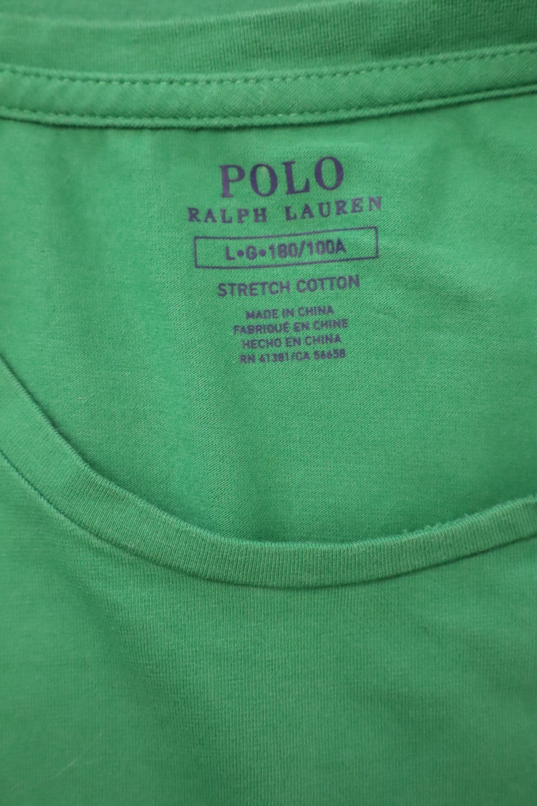 POLO RALPH LAUREN MAGLIA UOMO COTONE TG. L MAN COTTON T- SHIRT CASUAL VINTAGE
