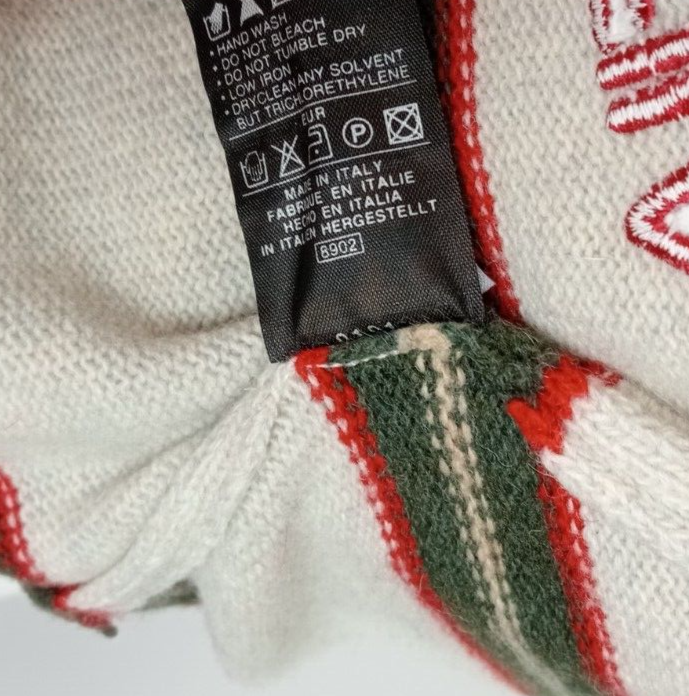 FILA MAGLIONE LANA WOOL UOMO TG 44 MAN SWEATER CASUAL VINTAGE MADE ITALY