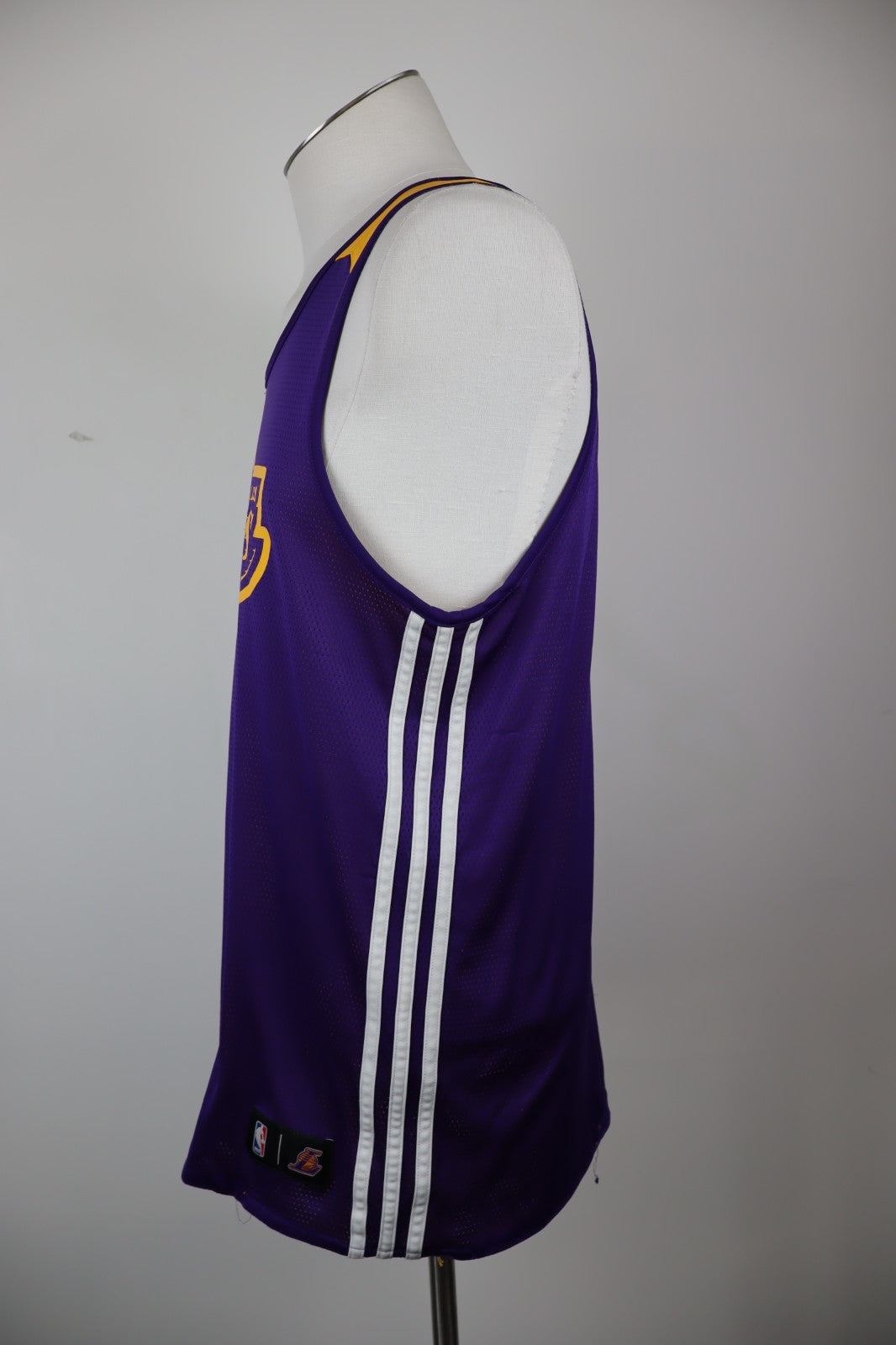 ADIDAS NBA L.A. LAKERS MAGLIA CANOTTA BASKET NBA UOMO M MAN JERSEY DOUBLE FACE