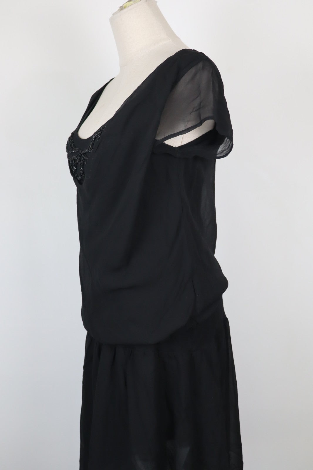 MAX&CO VESTITO DONNA TG 46 WOMAN CASUAL VINTAGE DRESS ABITO SETA