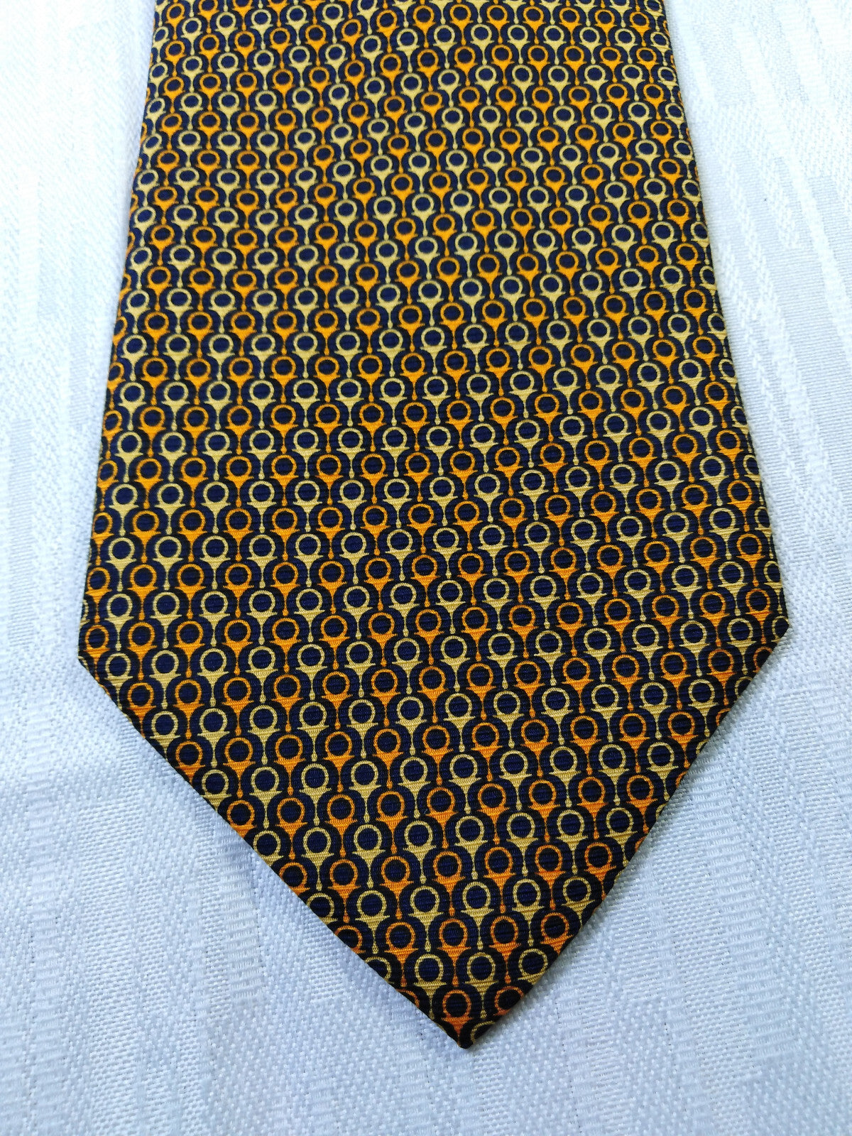 LES COPAINS 100% SILK TIE SETA CRAVATTA NECKTIE MADE IN ITALY