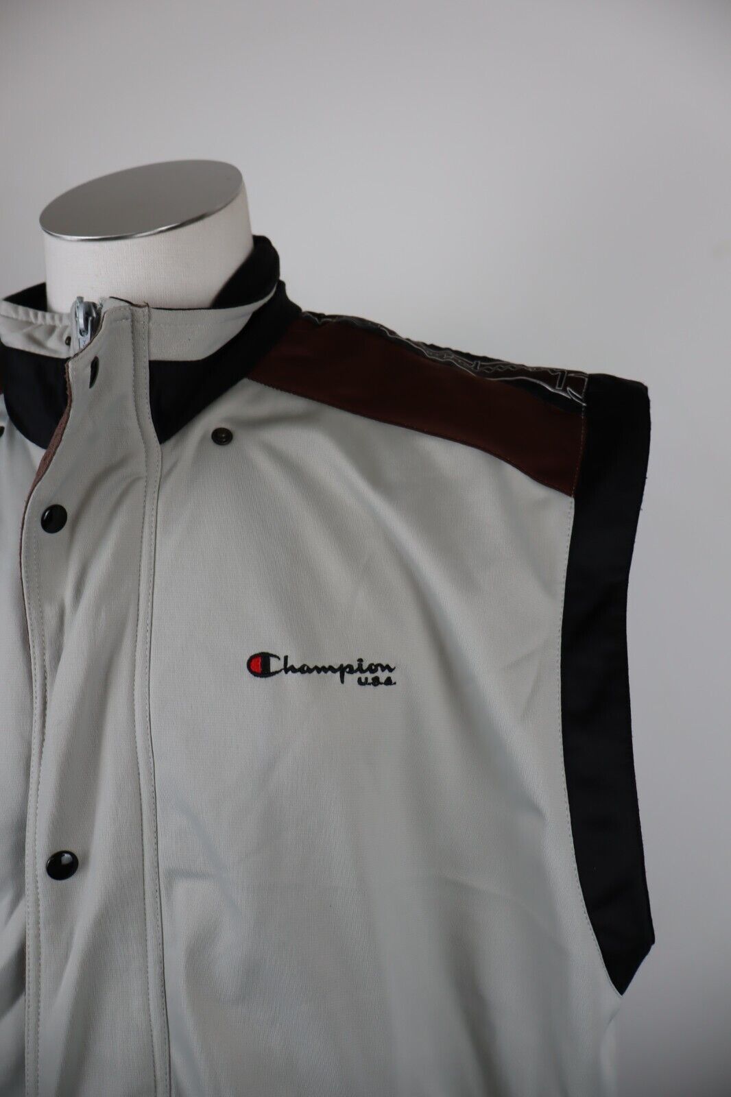 CHAMPION GIACCA SMANICATO GILET UOMO TG 2XL MAN SPORT VINTAGE CASUAL JACKET