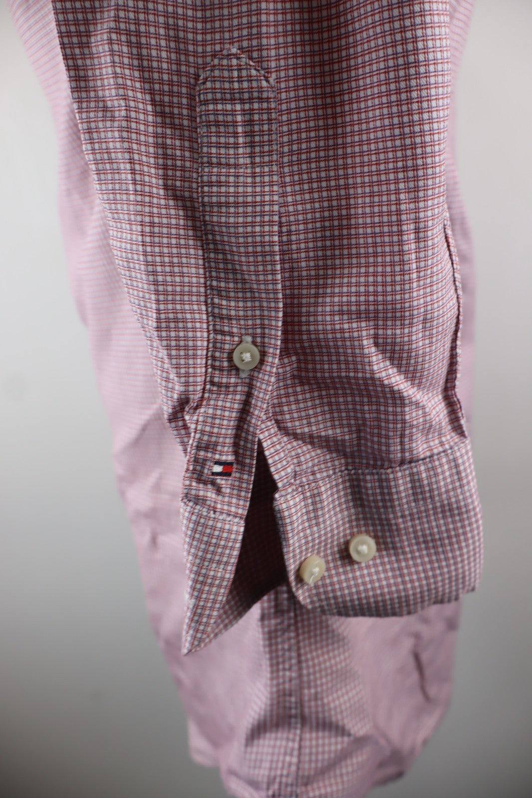TOMMY HILFIGER CAMICIA COTONE SHIRT UOMO TG 39 15.5 MAN VINTAGE CASUAL LOGO