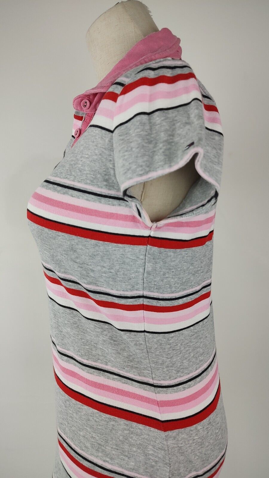 TOMMY HILFIGER POLO MAGLIA DONNA COTONE TG. S WOMAN COTTON SHIRT CASUAL VINTAGE