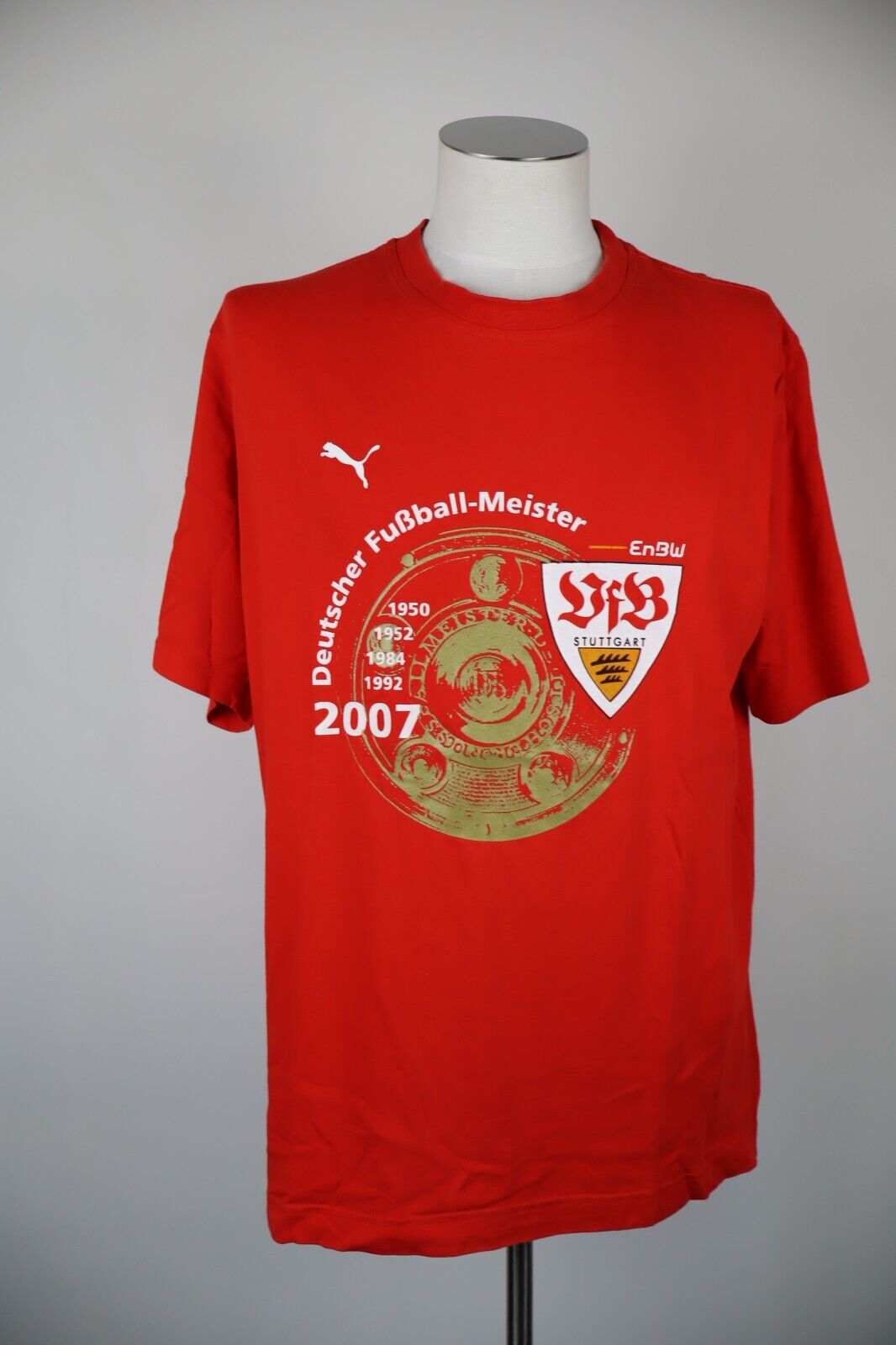 PUMA STUTTGART MAGLIA COTONE UOMO TG. 56 58 XL MAN T- SHIRT CASUAL VINTAGE