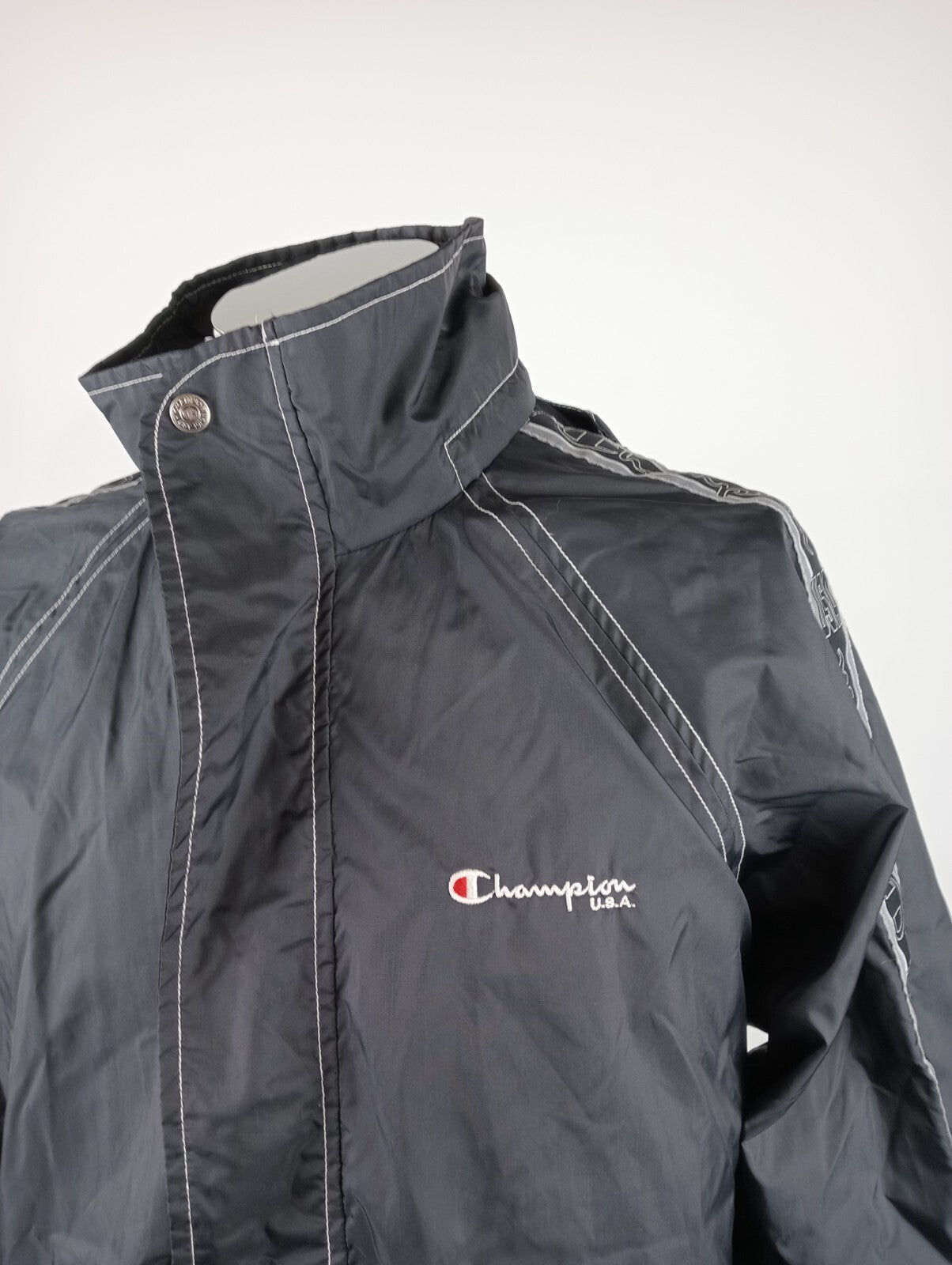 CHAMPION GIUBBINO IMPERMEABILE UOMO Tg M MAN CASUAL GIACCA JACKET VINTAGE SPORT