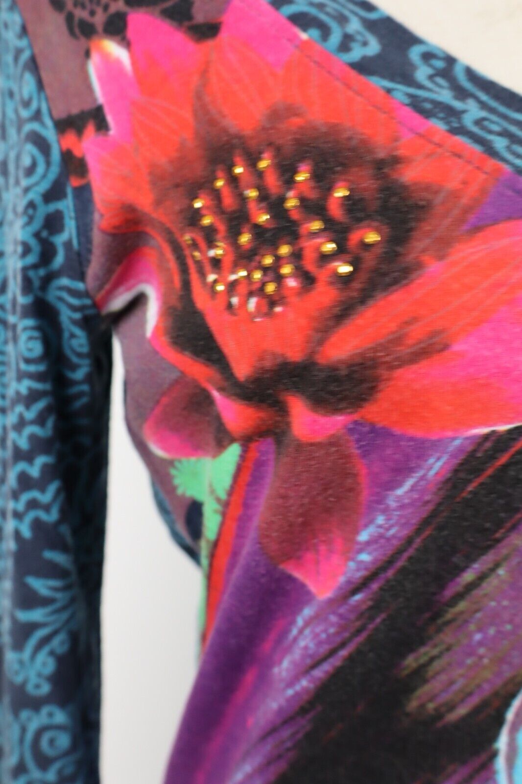 DESIGUAL VESTITO DONNA TG. M  WOMAN CASUAL VINTAGE DRESS ABITO