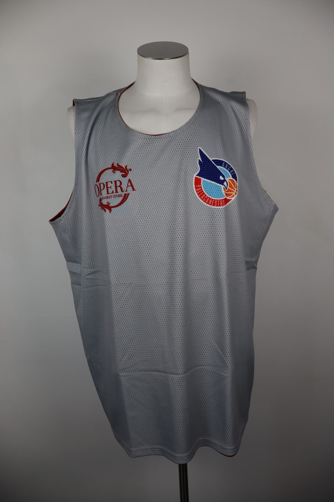 OPERA ANGRI CANOTTA BASKET PALLACANESTRO SHIRT UOMO XL SPORT JERSEY DOUBLE FACE