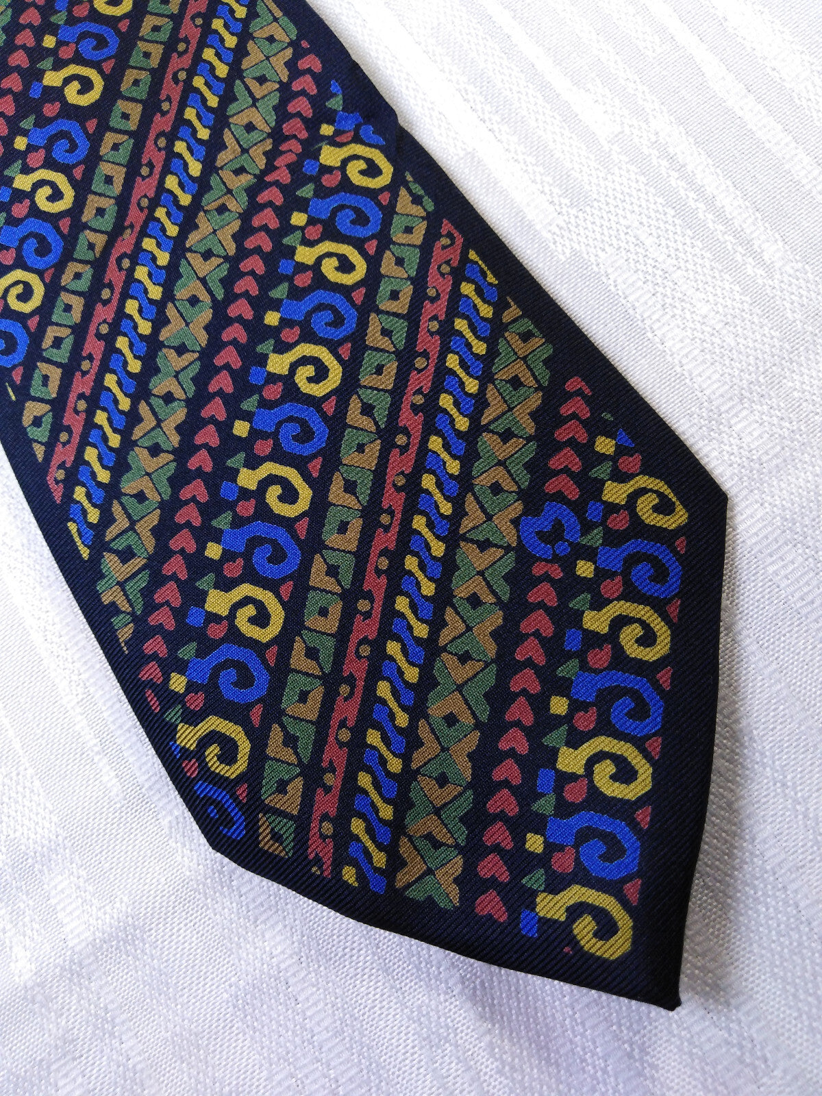 MILA SHON 100% SILK TIE SETA CRAVATTA NECKTIE MADE IN ITALY