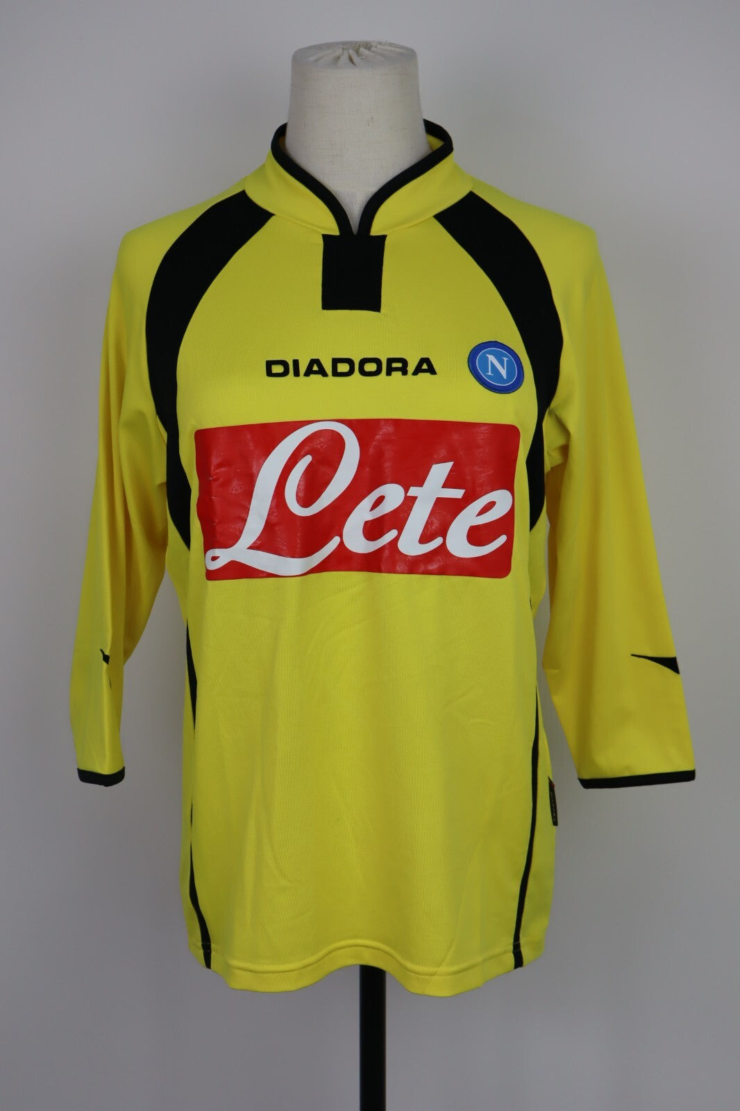 DIADORA NAPOLI MAGLIA CALCIO DONNA Tg M WOMAN SOCCER VINTAGE JERSEY