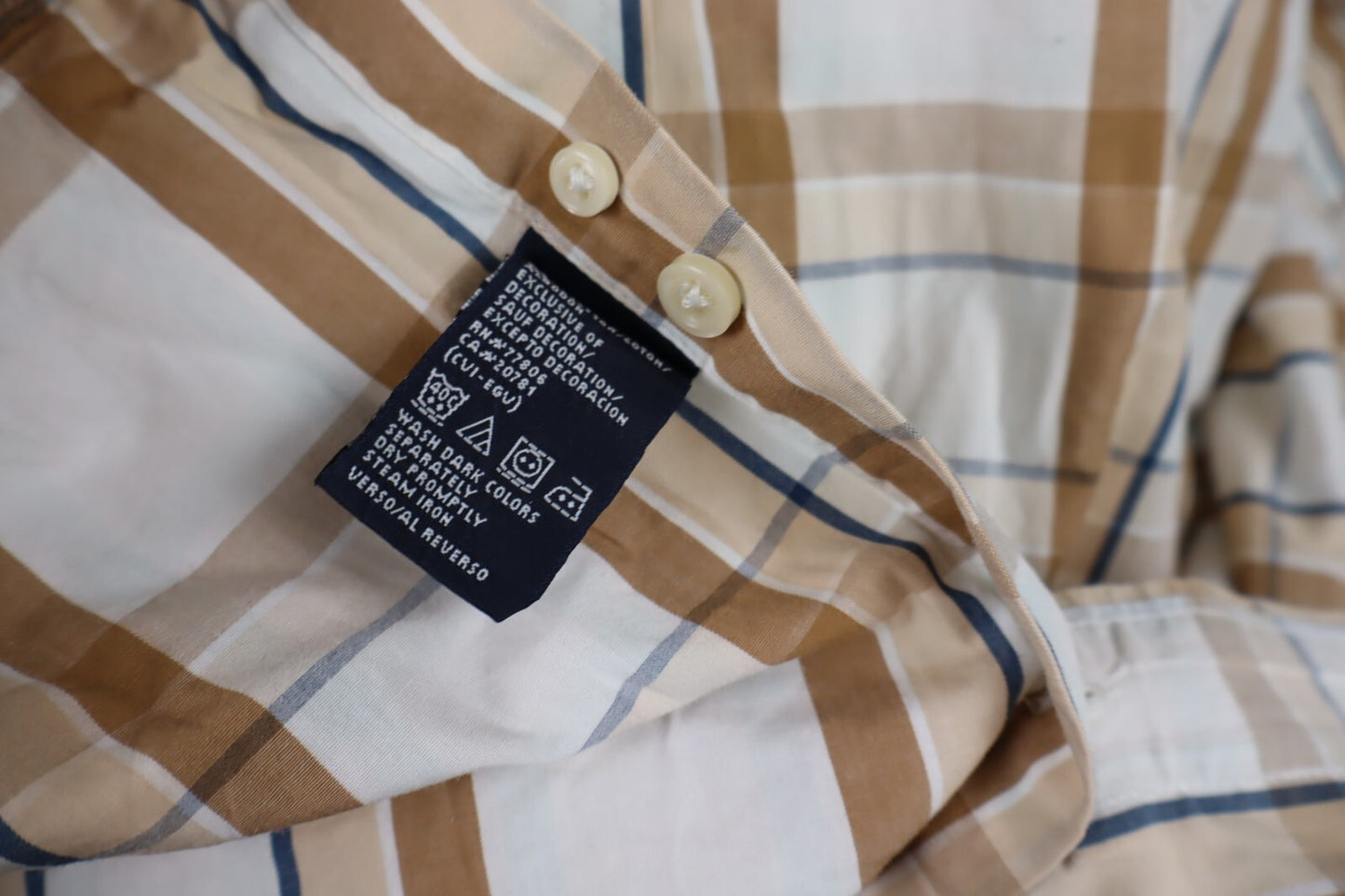 TOMMY HILFIGER CAMICIA UOMO COTONE TG. L MAN CASUAL VINTAGE COTTON SHIRT