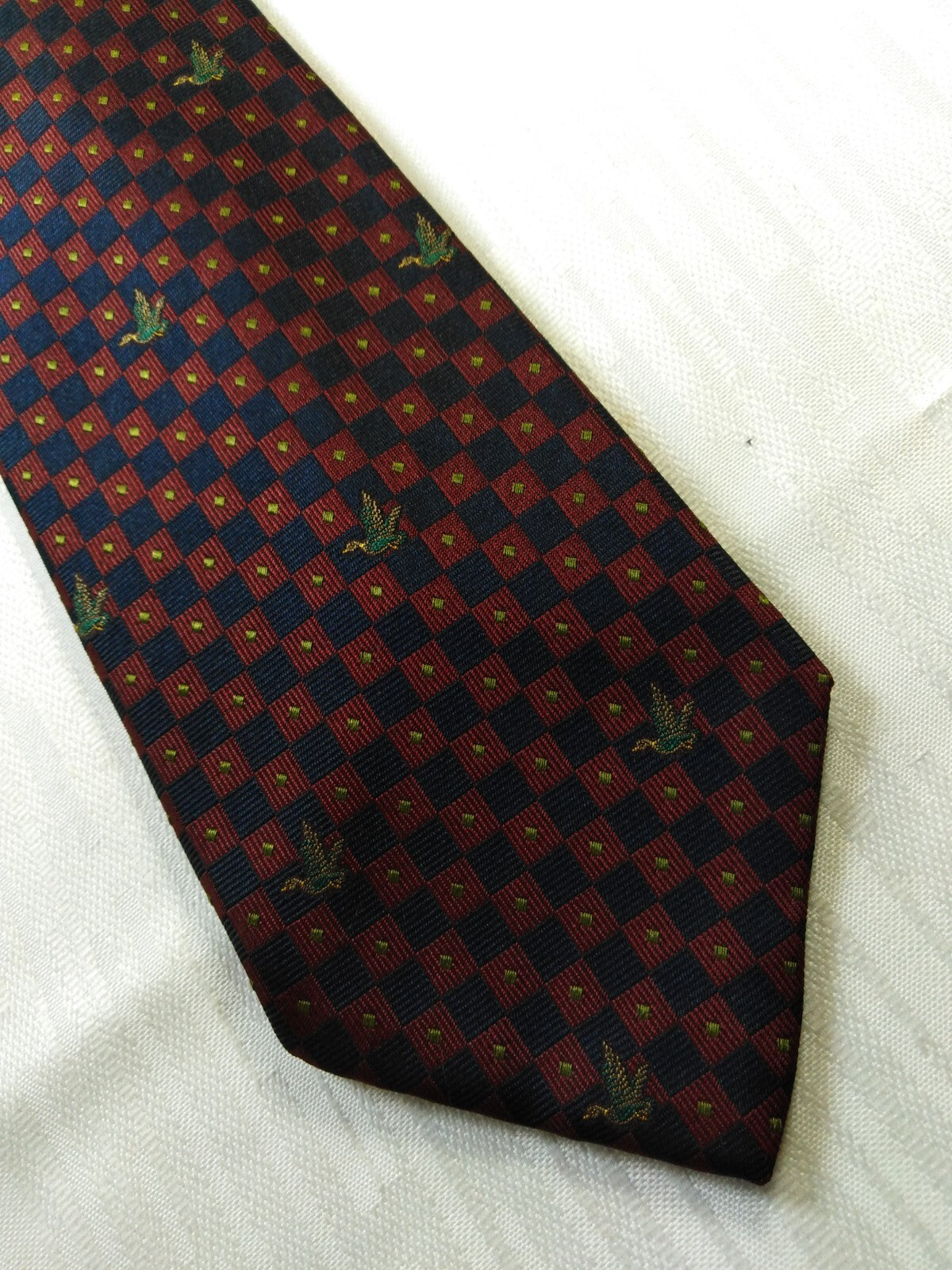 BROOKSFIELD 100% SETA SILK TIE CRAVATTA NECKTIE MADE ITALY VINTAGE CLASSIC
