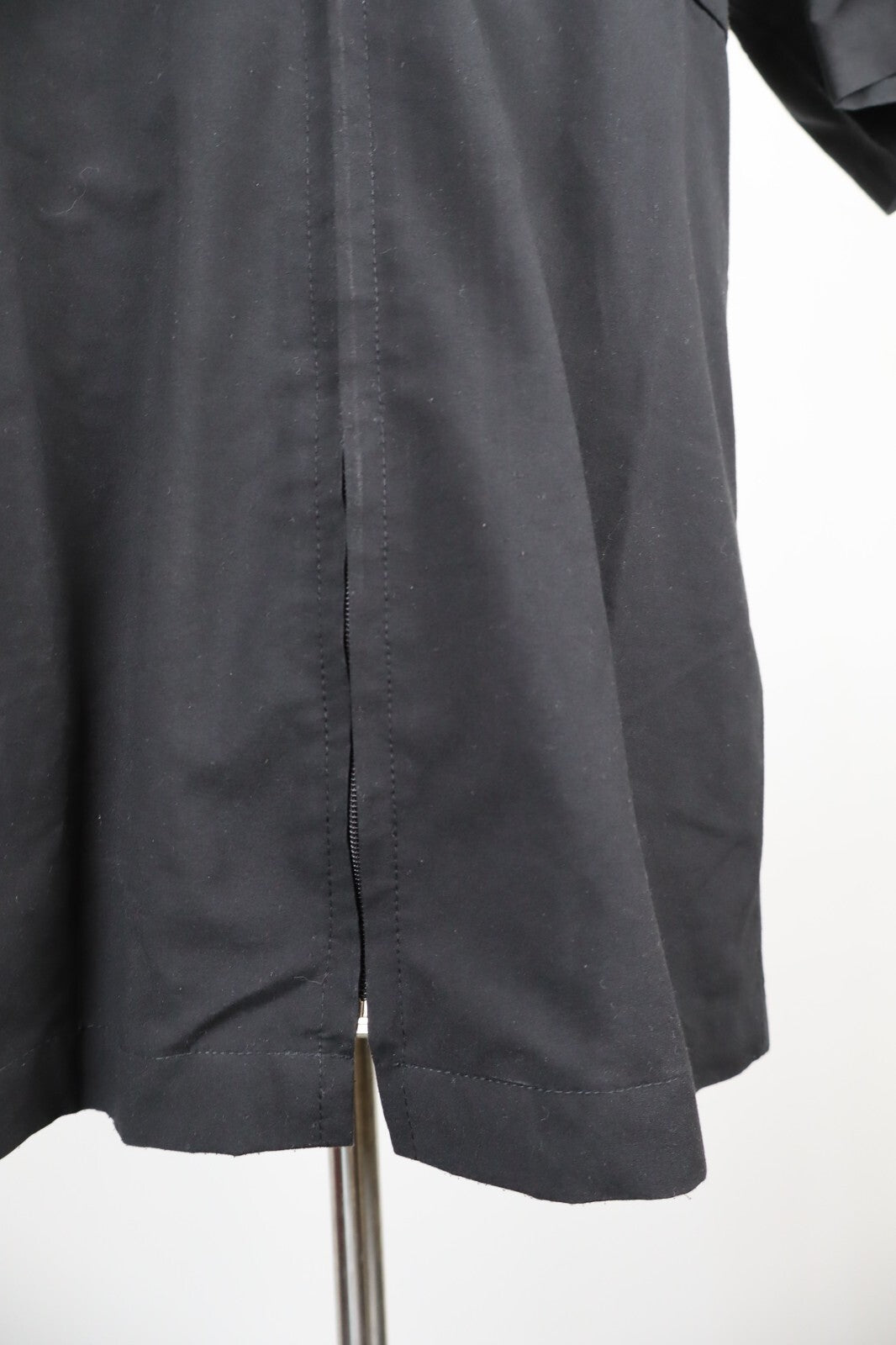 DIESEL CAMICIA CON CERNIERA UOMO TG. L MAN CASUAL VINTAGE SHIRT ZIP NERO POLY