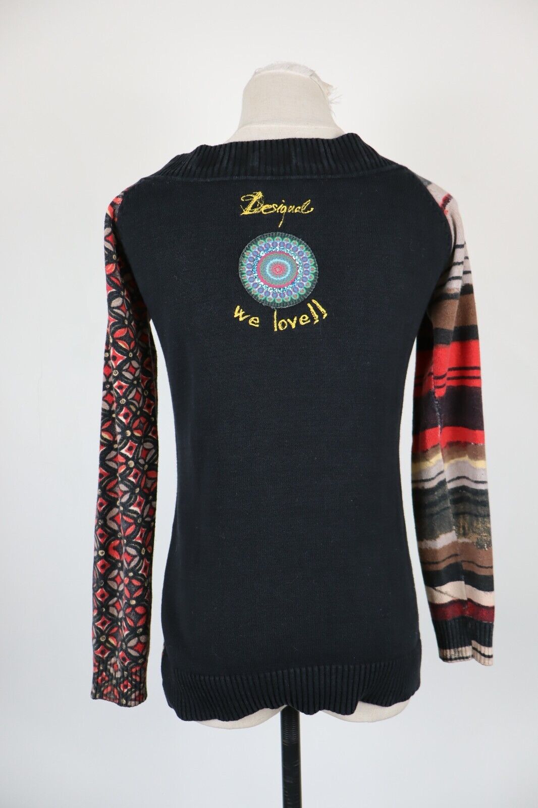 DESIGUAL MAGLIA DONNA TG. M WOMAN CASUAL VINTAGE T-SHIRT TOP COTONE COTTON