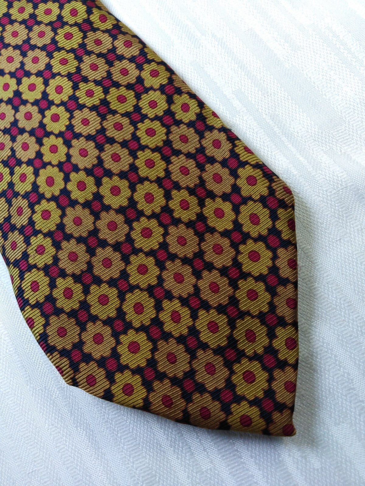 INTERNO 8 100% SILK TIE SETA CRAVATTA NECKTIE MADE IN ITALY CLASSIC SELF TIPPED