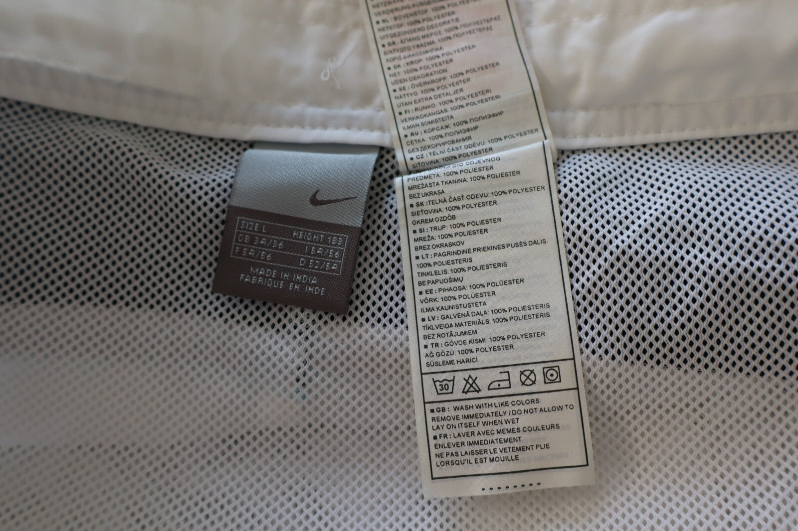 NIKE COSTUME PANTALONCINO MARE UOMO TG L MEN SEA SWIMSUIT VINTAGE CASUAL