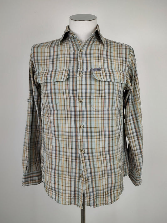 COLUMBIA CAMICIA UOMO TG. S MAN CASUAL VINTAGE  SHIRT NYLON
