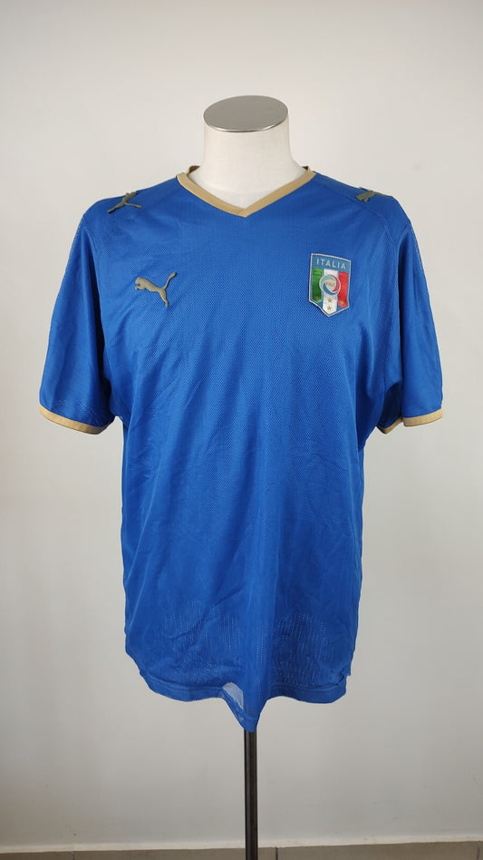 PUMA ITALIA MAGLIA CALCIO UOMO Tg XL SOCCER JERSEY TRIKOT VINTAGE 2008