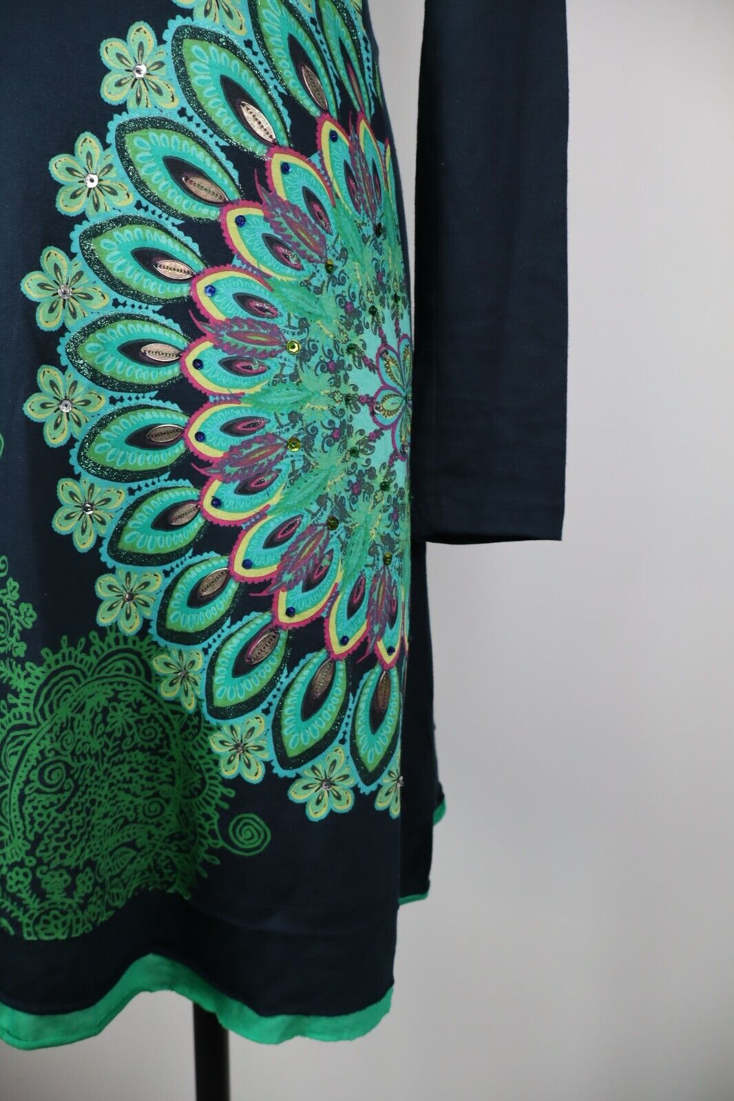 DESIGUAL VESTITO ABITO DONNA TG. XS  WOMAN CASUAL VINTAGE DRESS