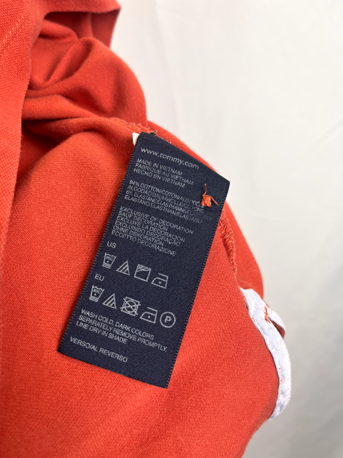 TOMMY HILFIGER POLO MAGLIA T-SHIRT DONNA COTONE TG. L WOMAN SHIRT CASUAL VINTAGE