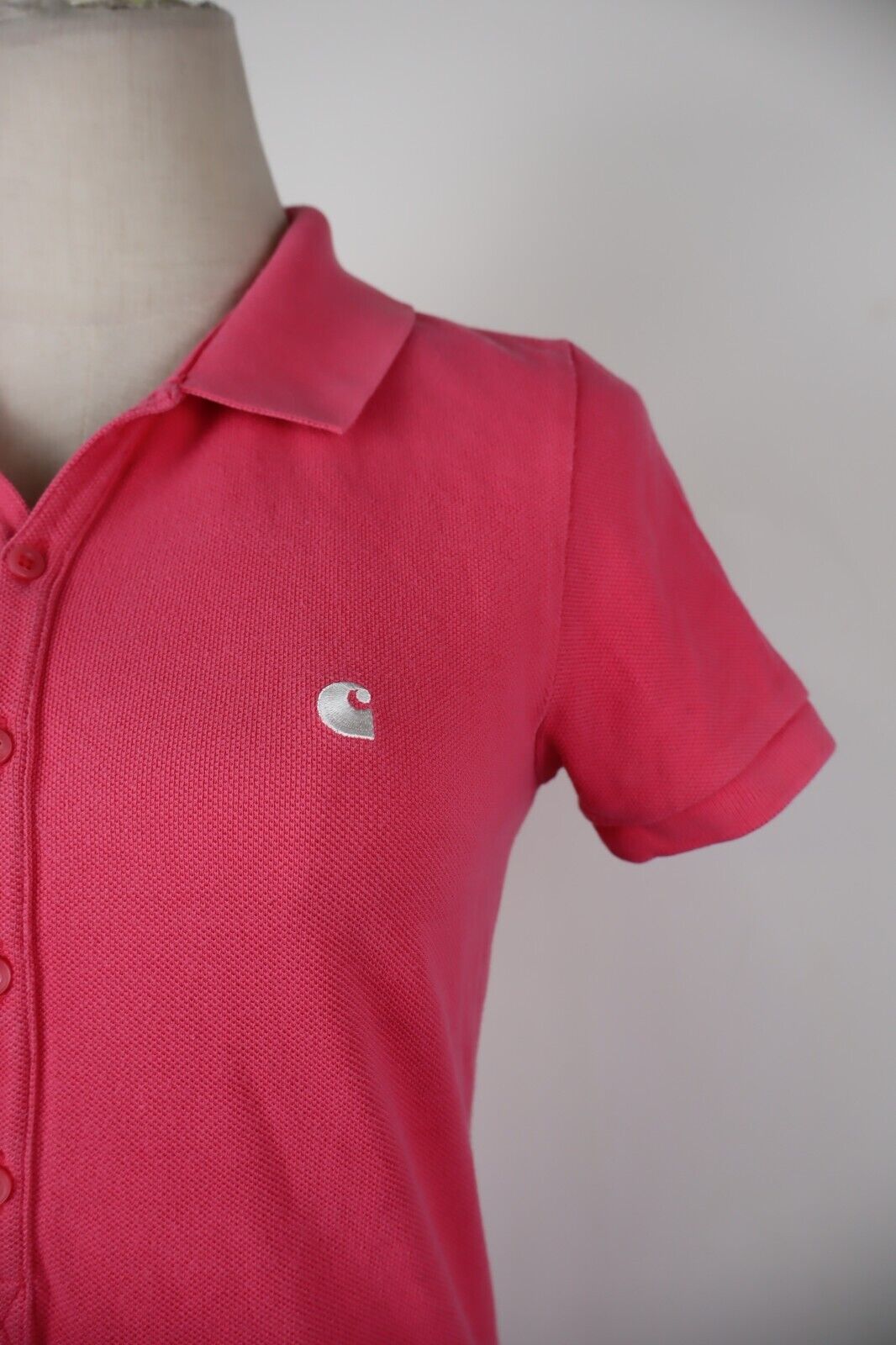CARHARTT POLO MAGLIA DONNA TG. S WOMAN CASUAL VINTAGE SHIRT COTONE COTTON