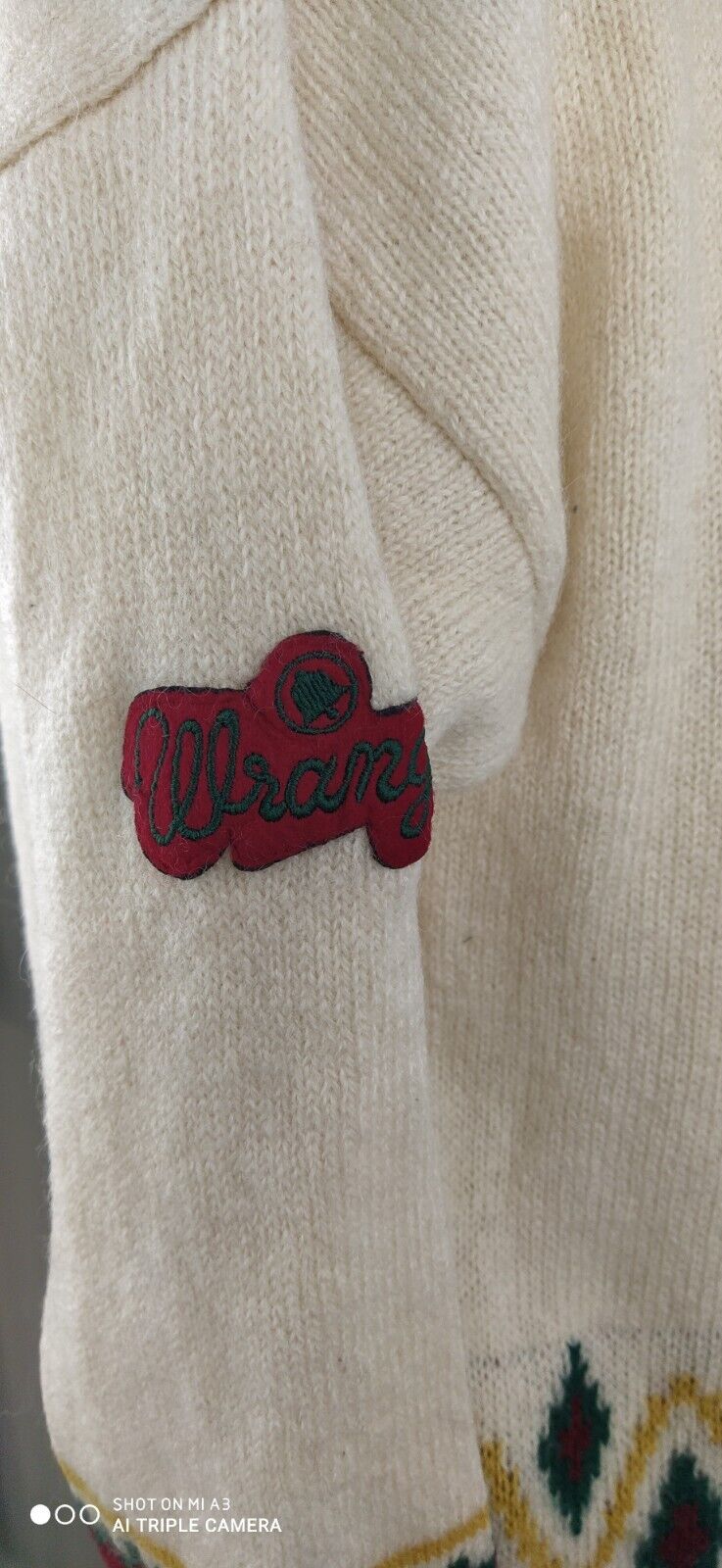 WRANGLER MAGLIONE LANA WOOL DONNA Tg. 2XL WOMAN CASUAL SWEATER VINTAGE