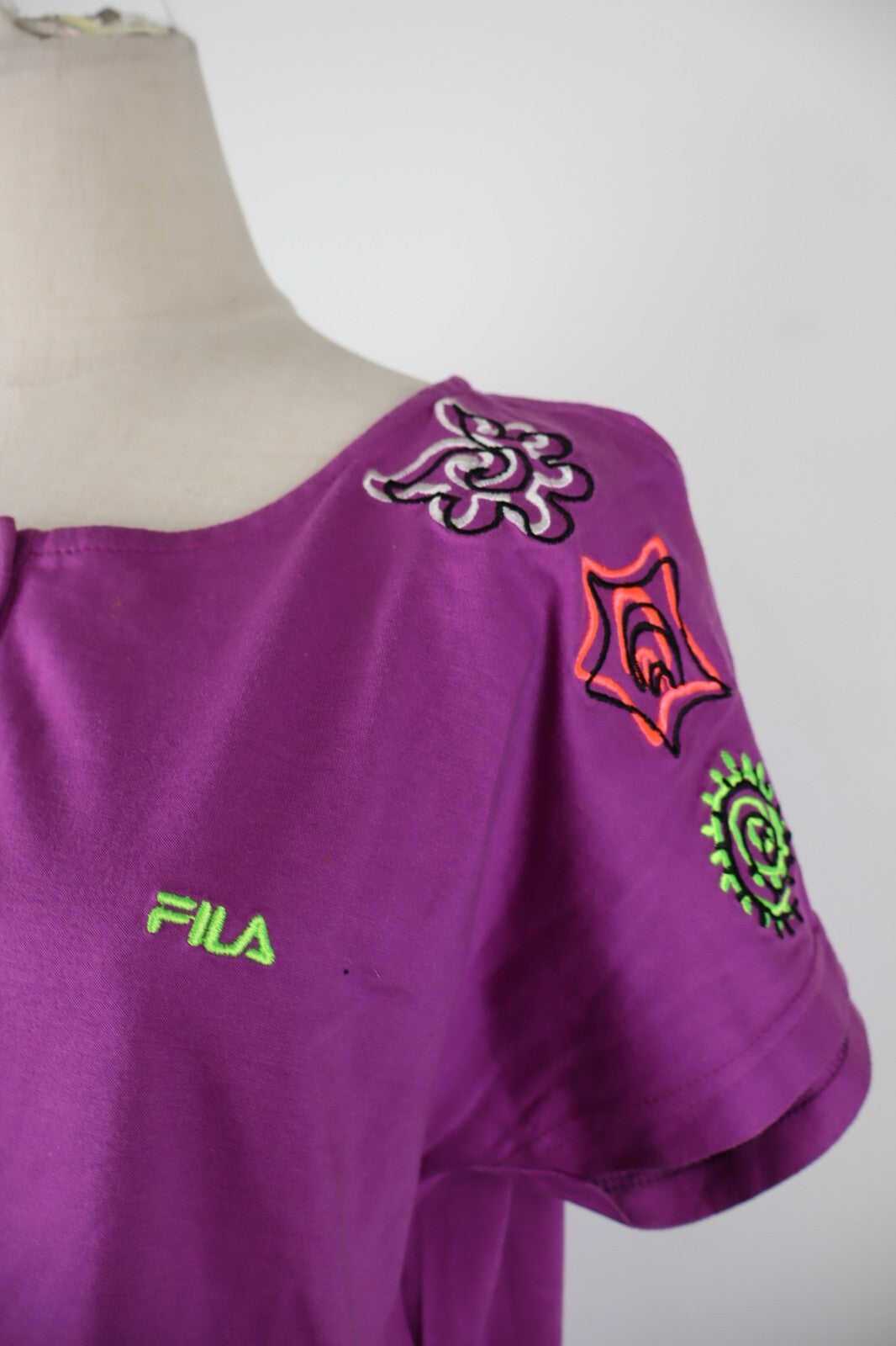 FILA MAGLIA DONNA TG. 48 WOMAN CASUAL VINTAGE T-SHIRT COTONE