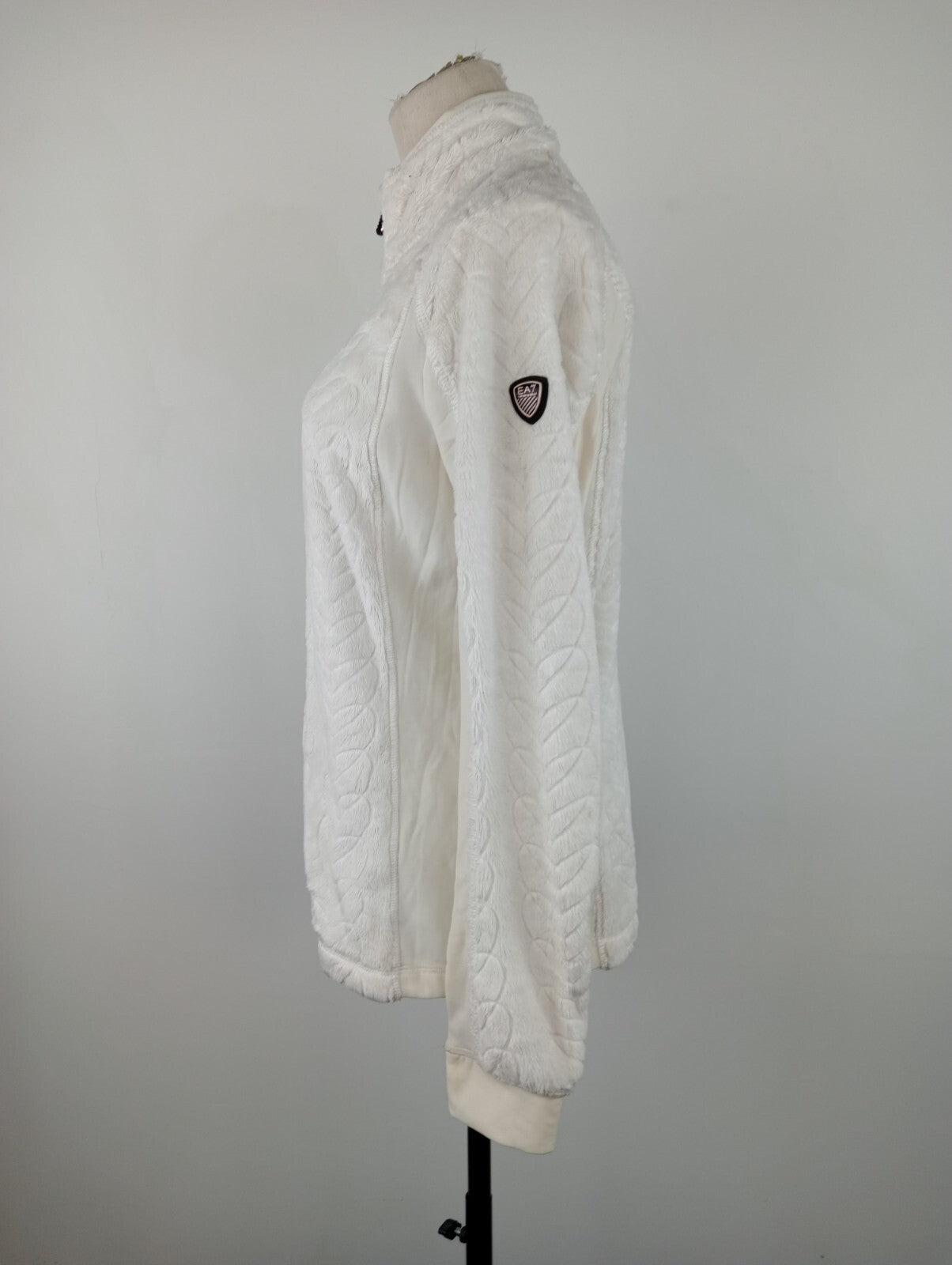 EA7 EMPORIO ARMANI FELPA DONNA Tg L WOMAN CASUAL VINTAGE SPORT SWEATSHIRT ITALY