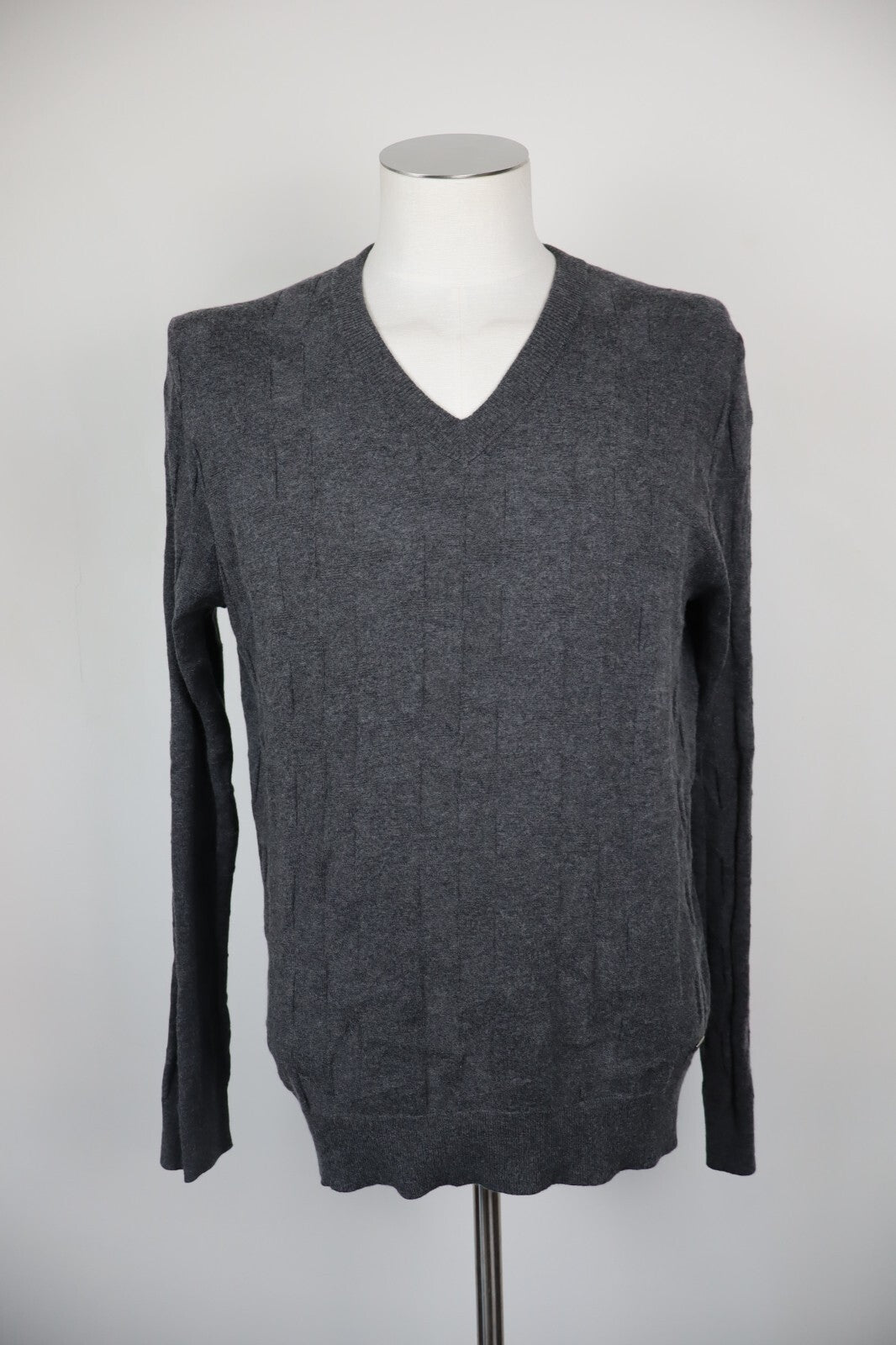 HUGO BOSS MAGLIONE COTONE CASHERE UOMO M SLIM MAN SWEATER CASUAL VINTAGE