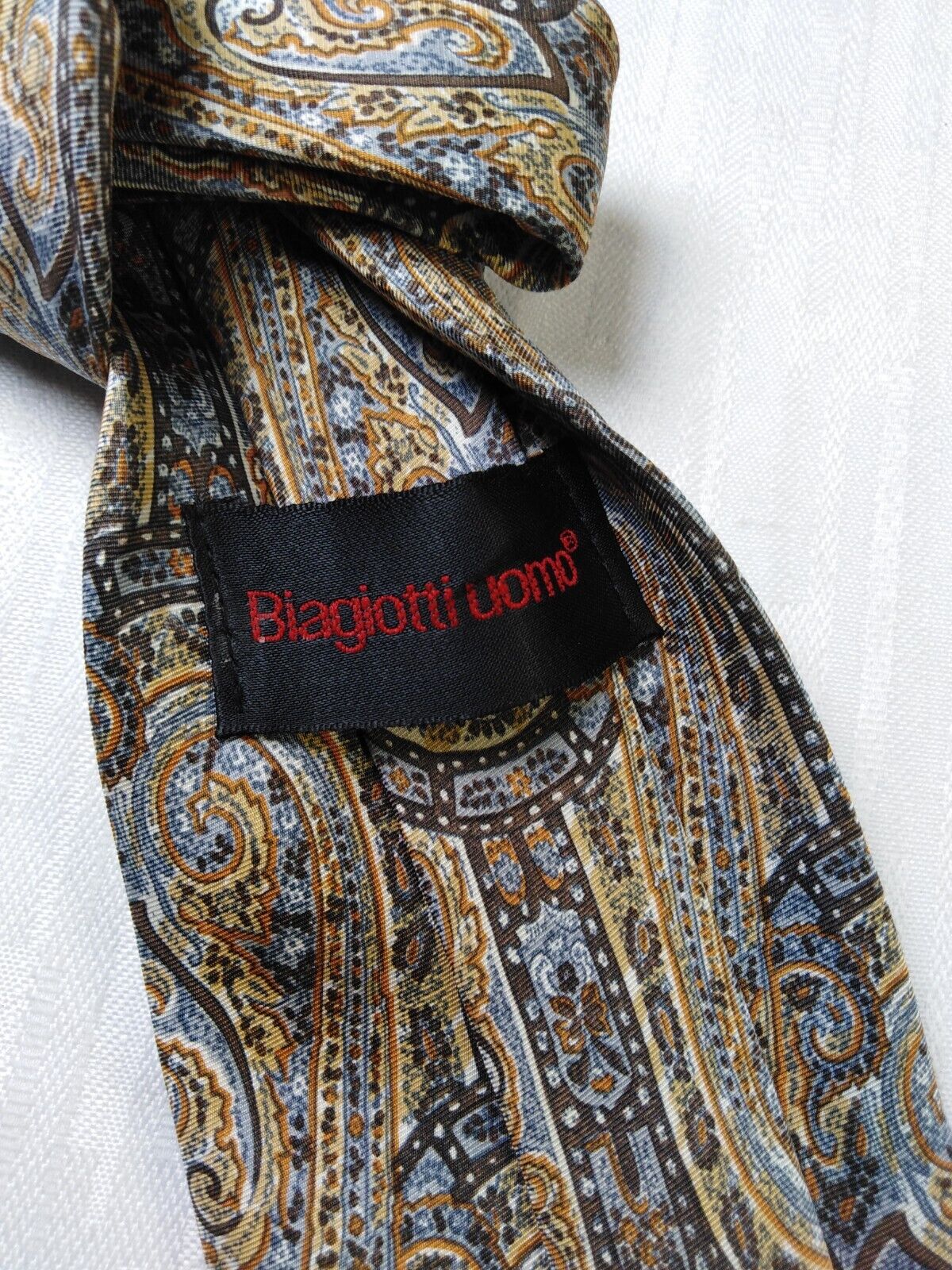BIAGIOTTI 100% SILK TIE SETA CRAVATTA NECKTIE ITALY VINTAGE CLASSIC