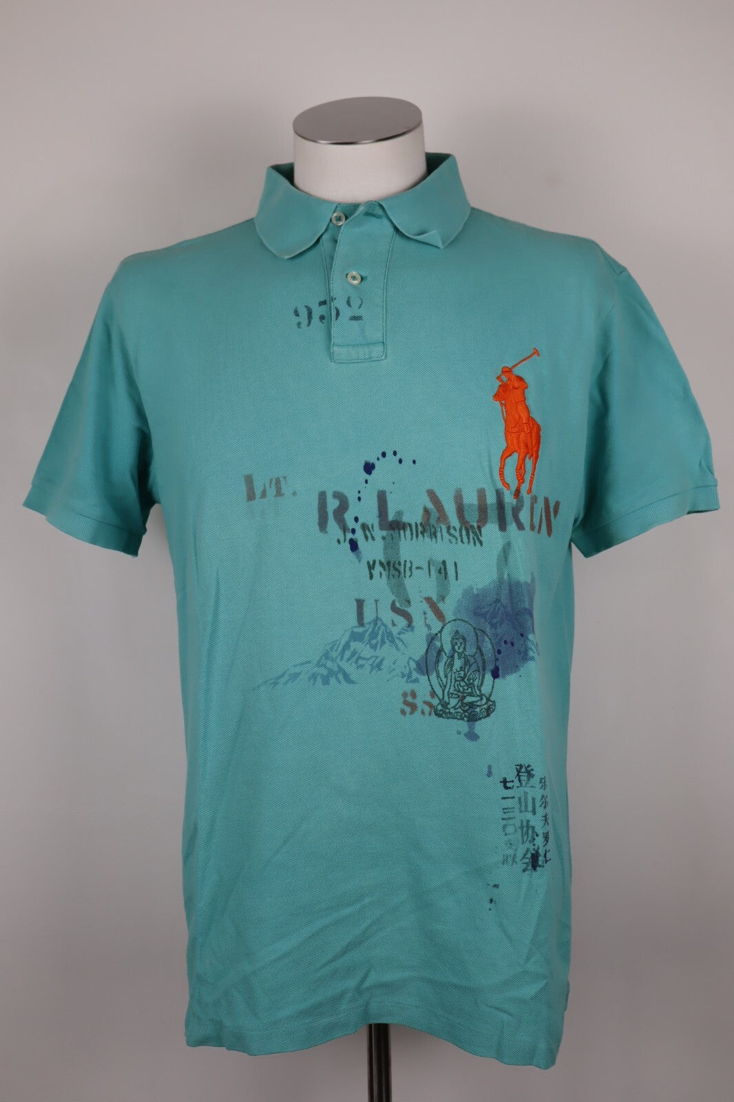 POLO RALPH LAUREN MAGLIA UOMO TG XL MAN CASUAL VINTAGE POLO COTONE